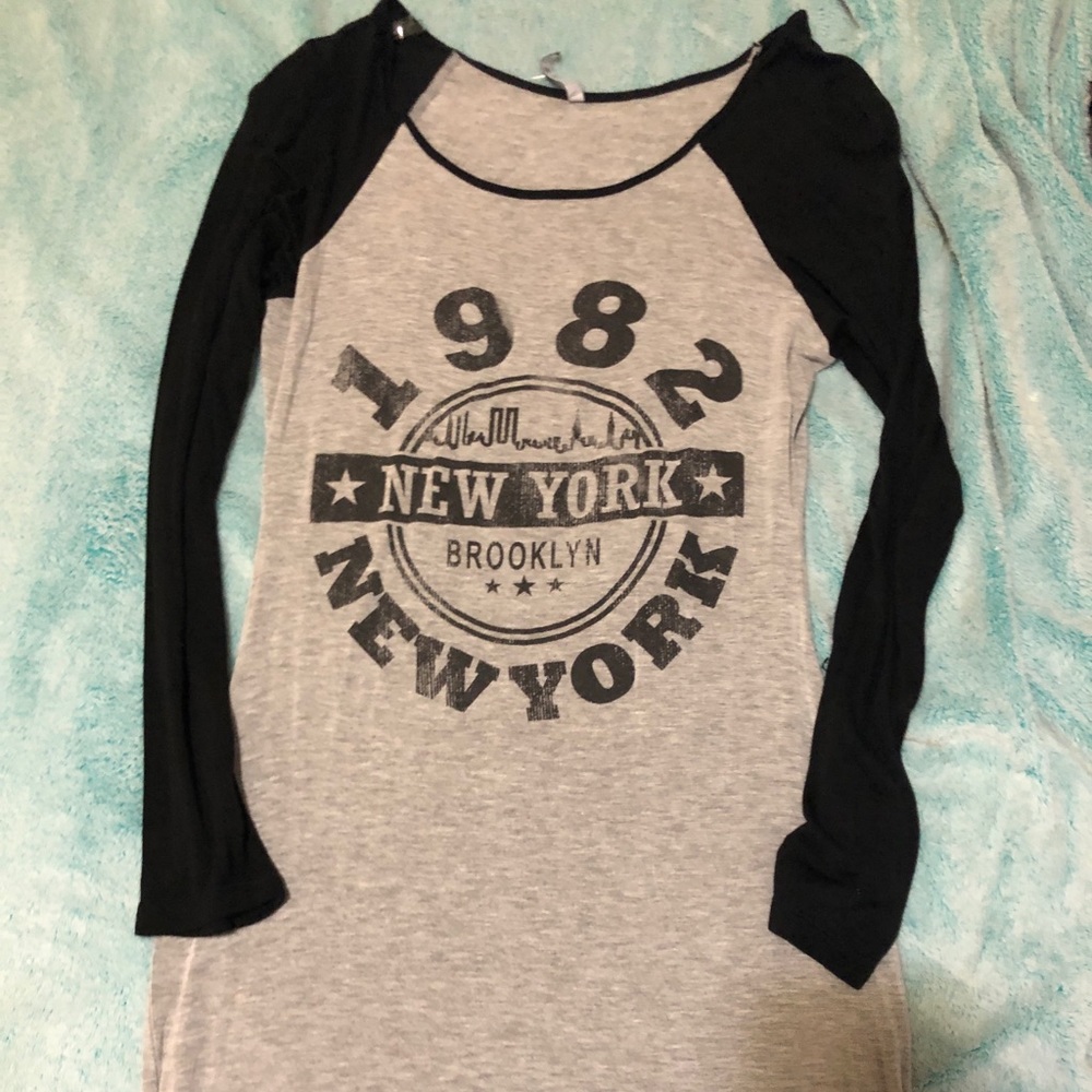 Grey and black Brooklyn baseball Jersey Dress
